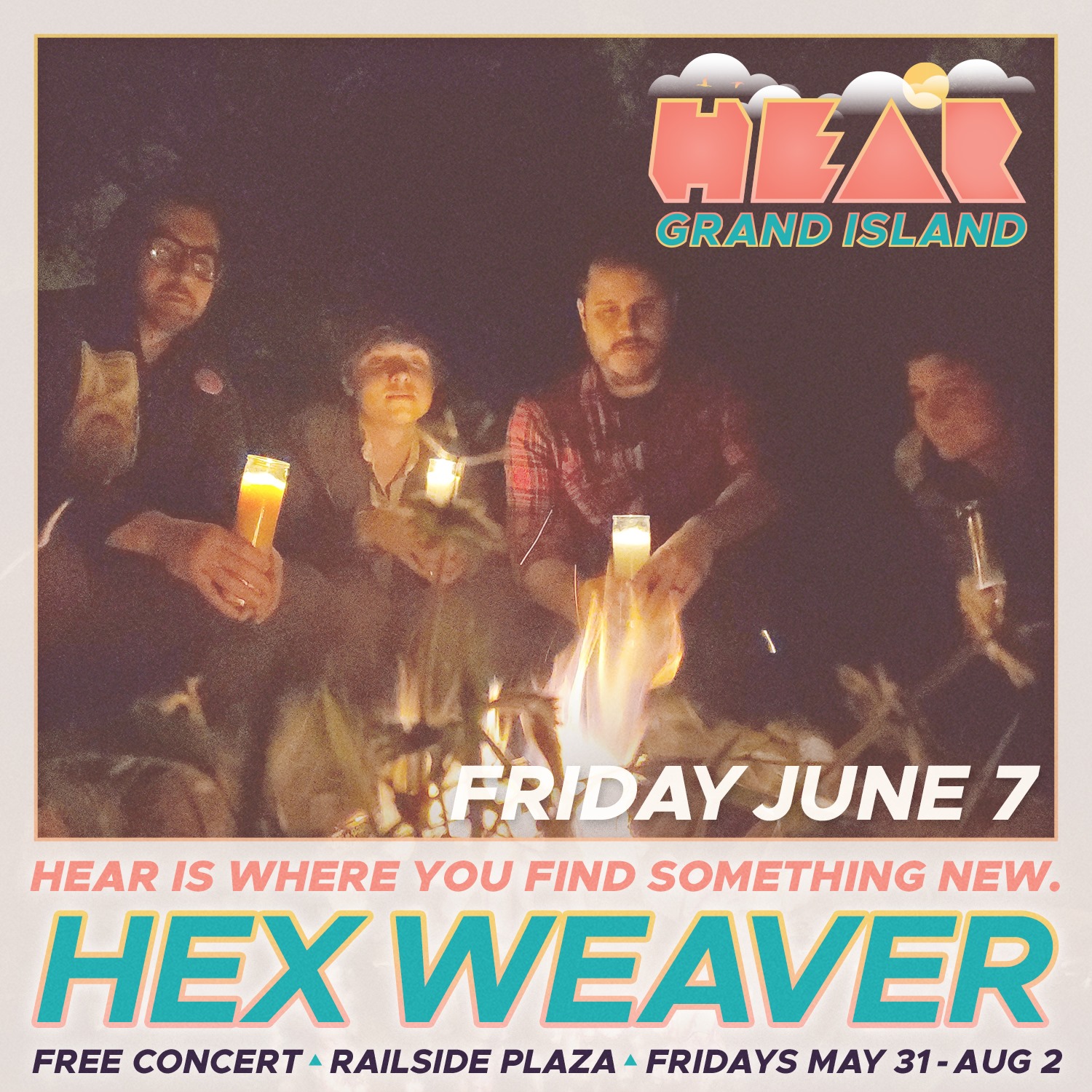 Hear Grand Island 2019 w/ The Fey, Hex Weaver, and Arrowleaf